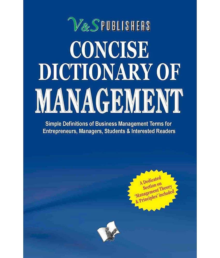 CONCISE DICTIONARY OF MANAGEMENT - Stationery | Buy online on ZillyBuy