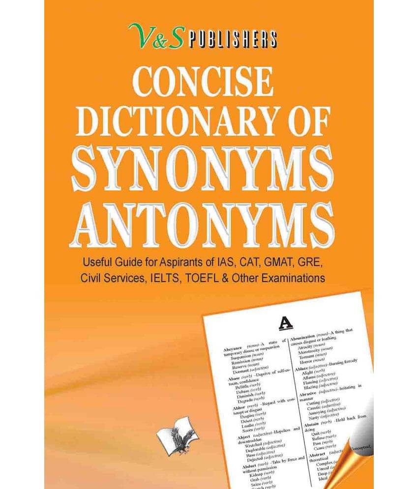     			Concise Dictionary Of Synonyms Antonyms