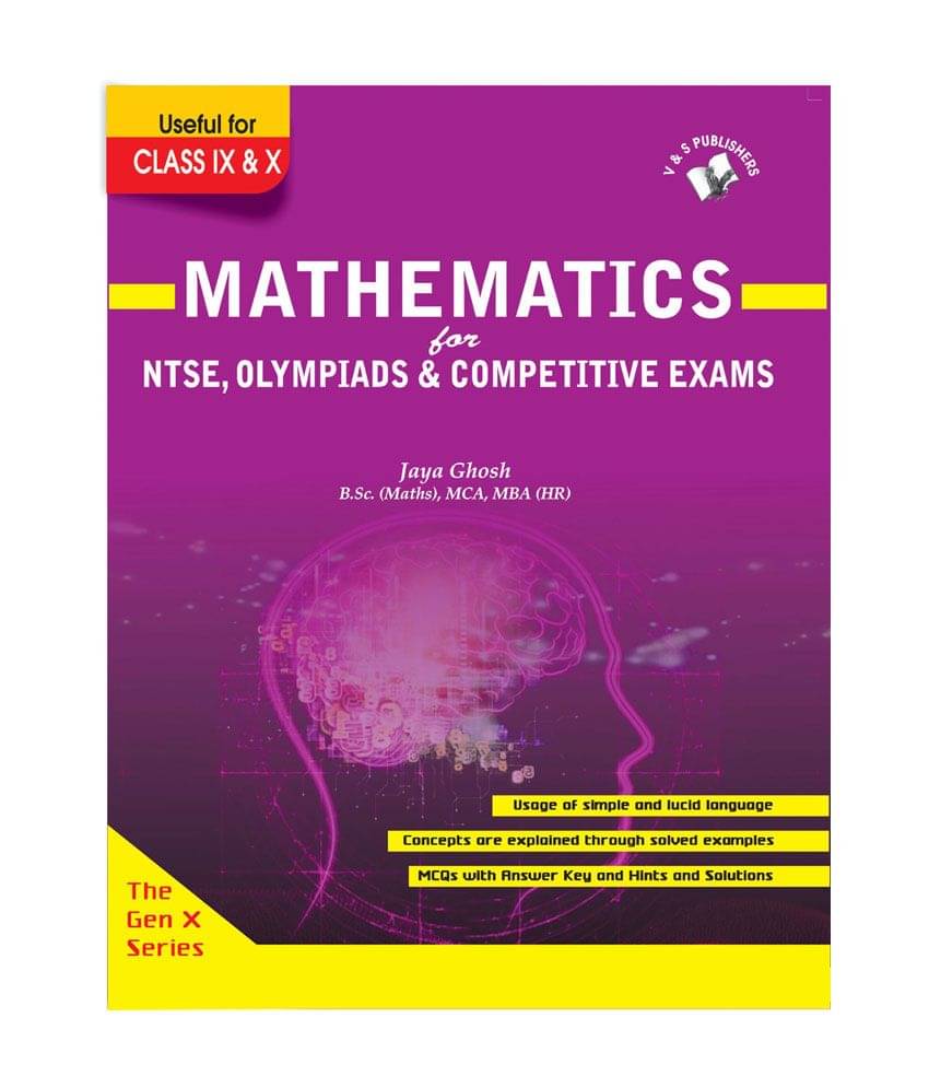     			Mathematics  -For NTSE,olympiads & competitive exams
