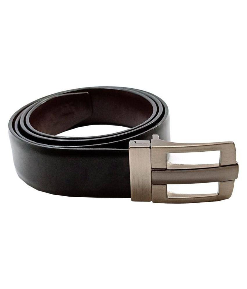 Runsi Black Faux Leather Formal Belt     			Runsi Black Faux Leather Formal Belt