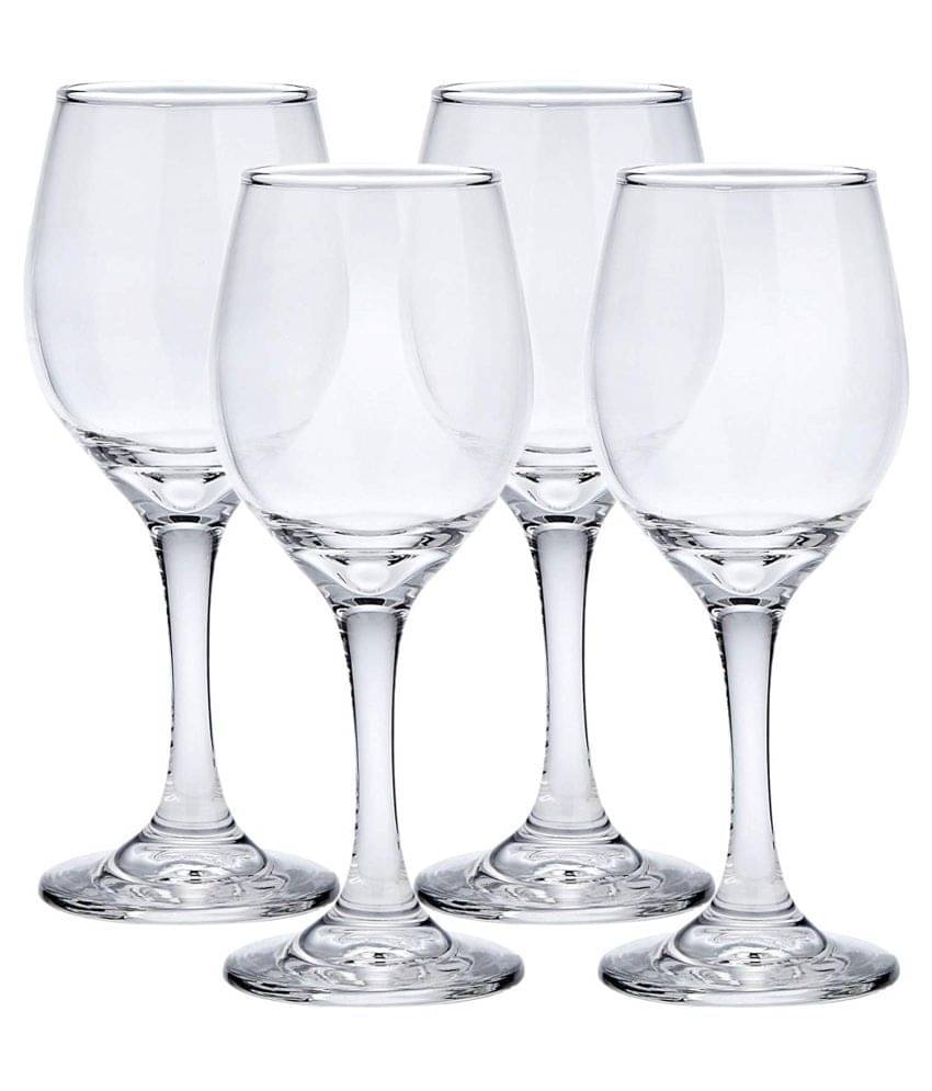     			Somil Wine  Glasses Set,  250 ML - (Pack Of 4)
