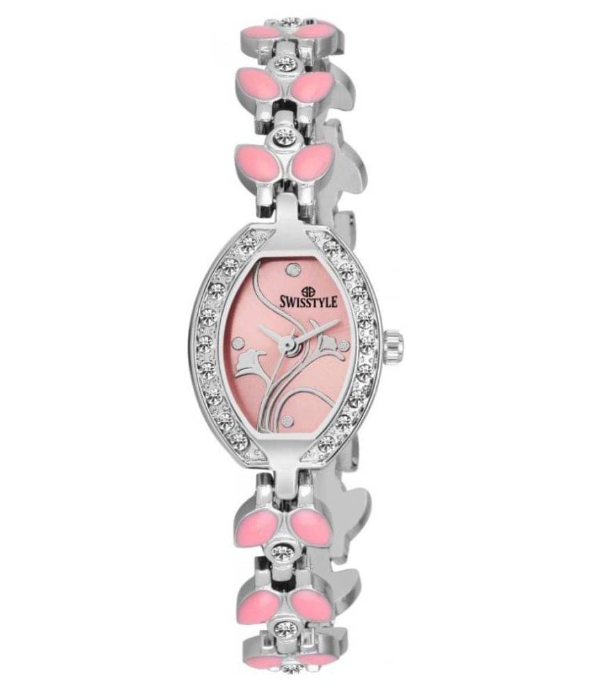    			Swisstyle - Pink Stainless Steel Analog Womens Watch