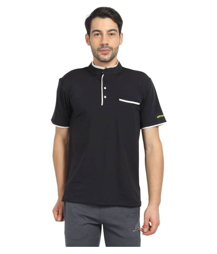 OFF LIMITS - Black Polyester Regular Fit Men's Sports Polo T-Shirt ( Pack of 1 ) OFF LIMITS - Black Polyester Regular Fit Men's Sports Polo T-Shirt ( Pack of 1 )