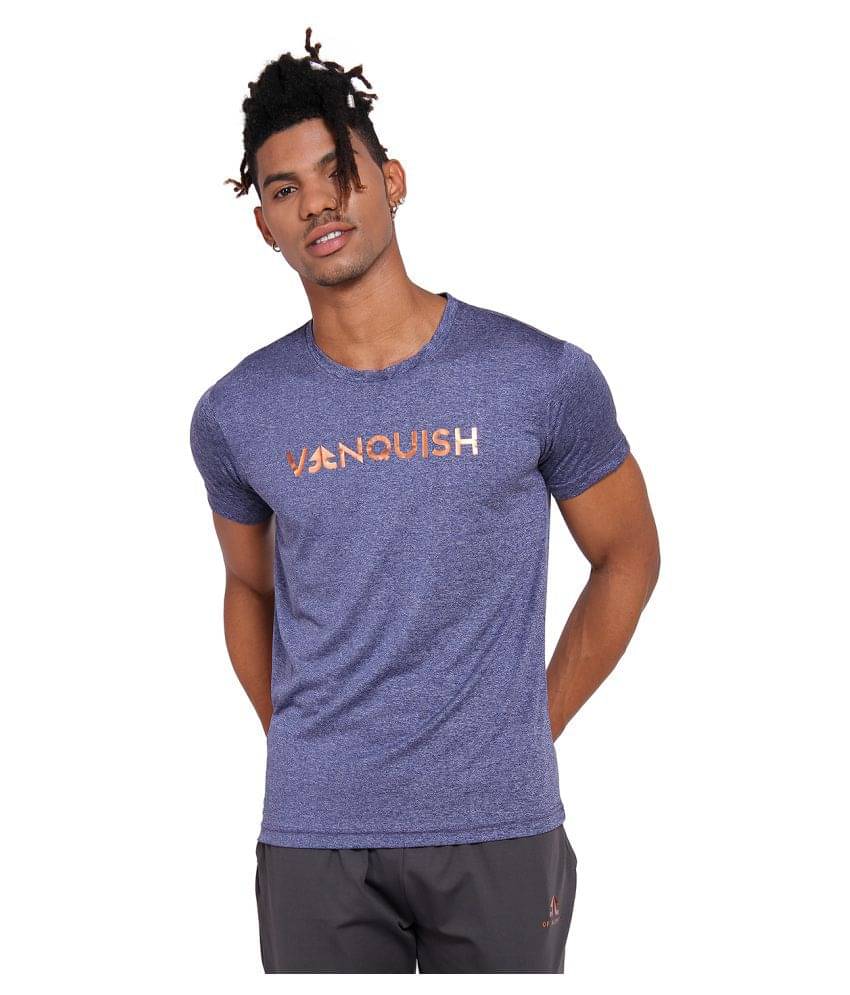     			OFF LIMITS Blue Polyester T-Shirt