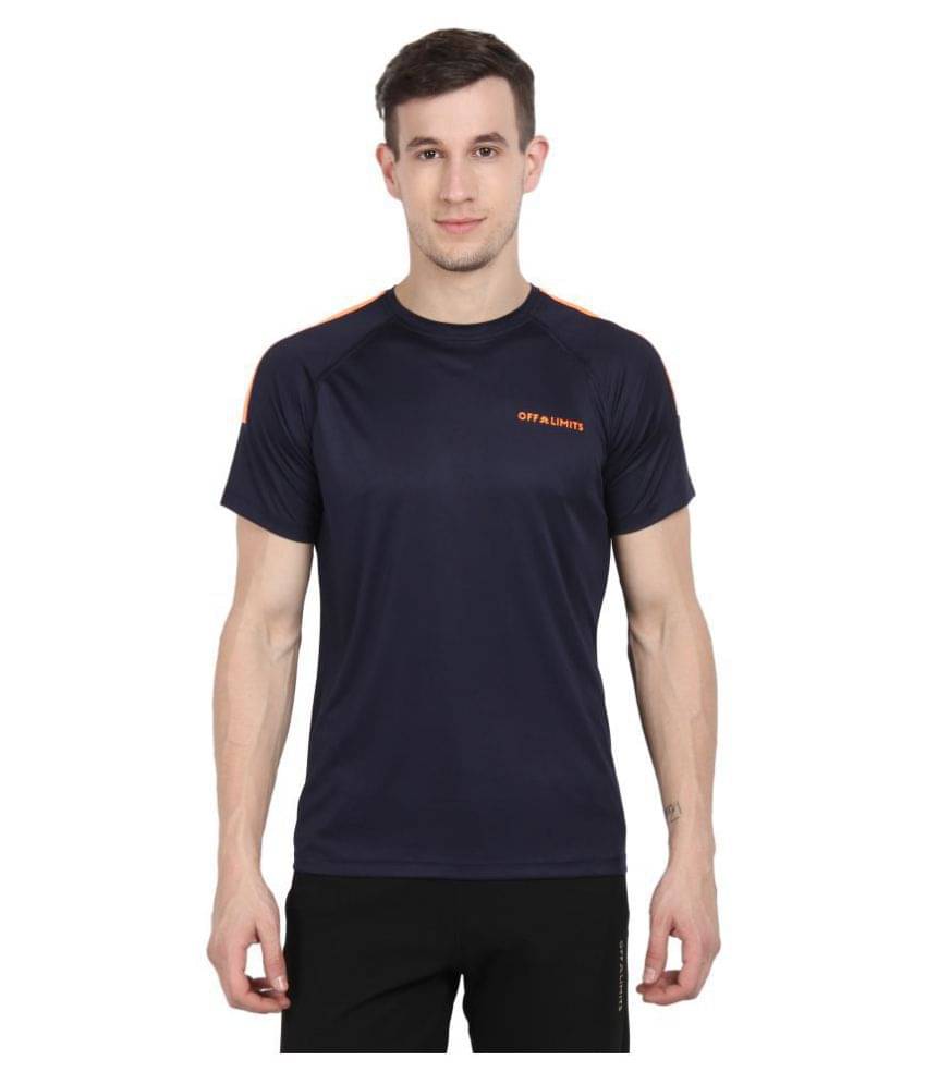 OFF LIMITS Blue Polyester T-Shirt     			OFF LIMITS Blue Polyester T-Shirt