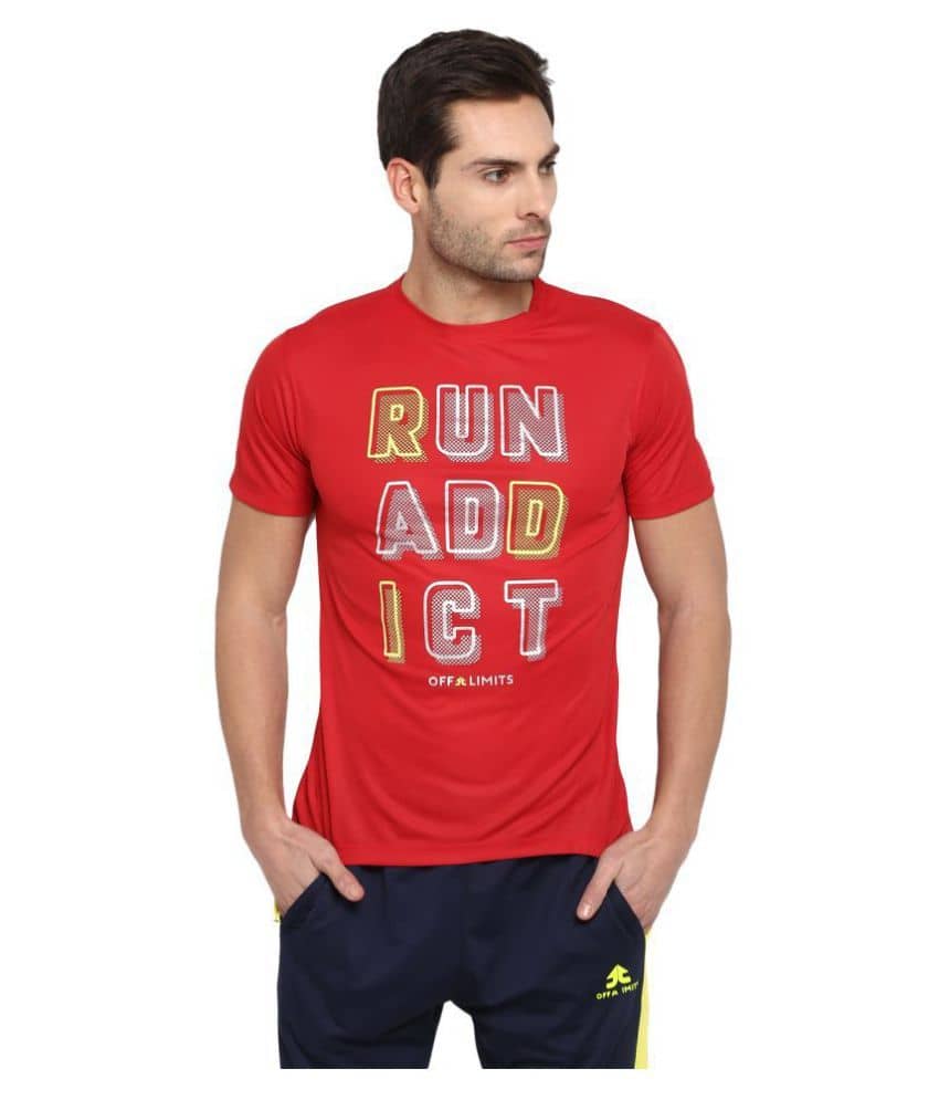 OFF LIMITS Red Polyester T-Shirt