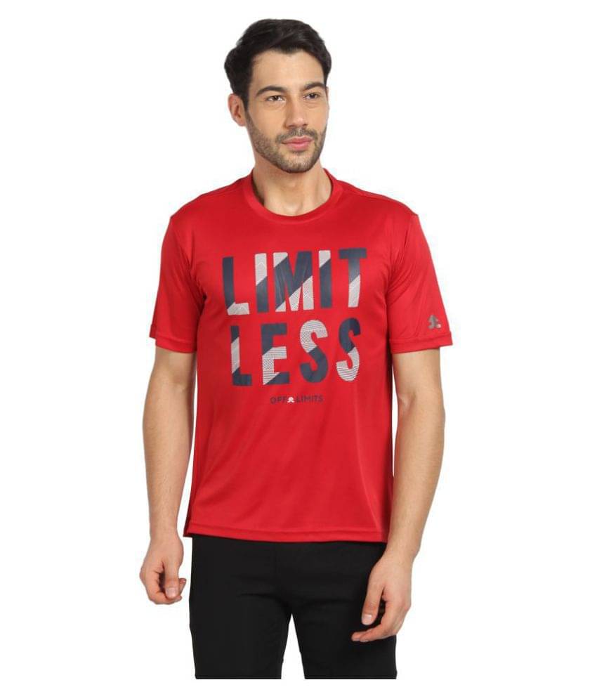 OFF LIMITS Red Polyester T-Shirt OFF LIMITS Red Polyester T-Shirt