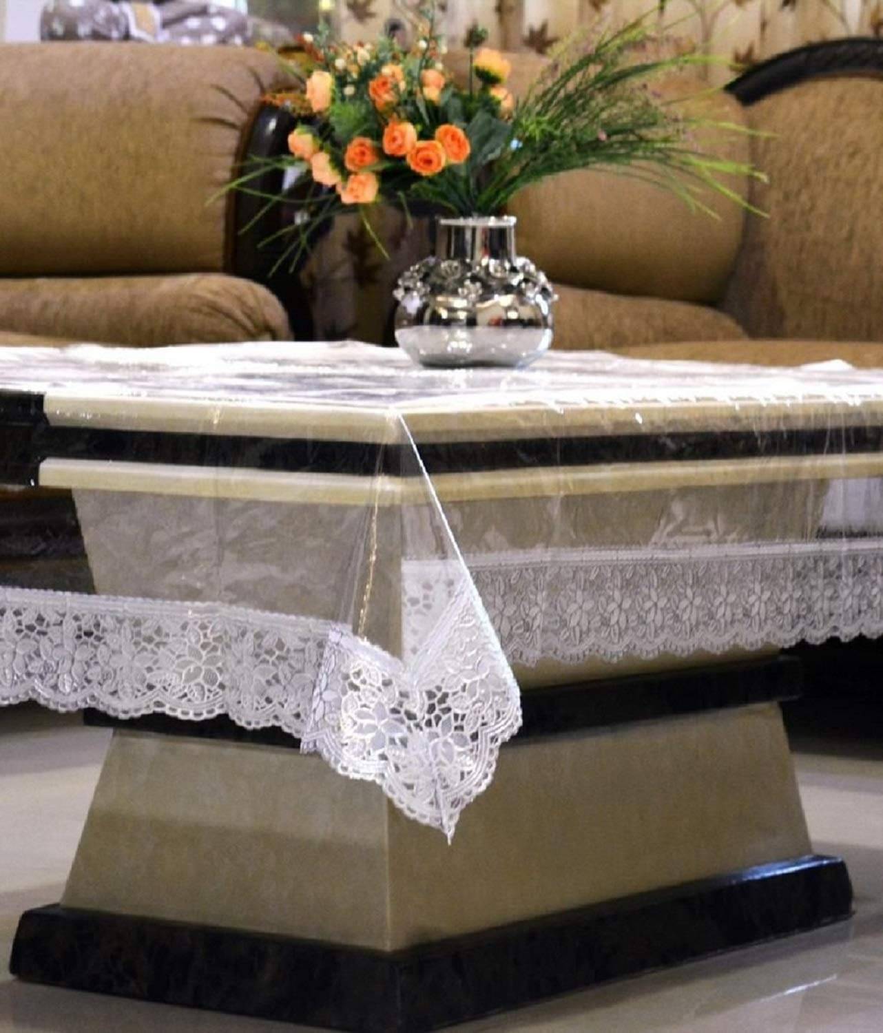     			Transparent PVC Table Cover (Pack of 1)