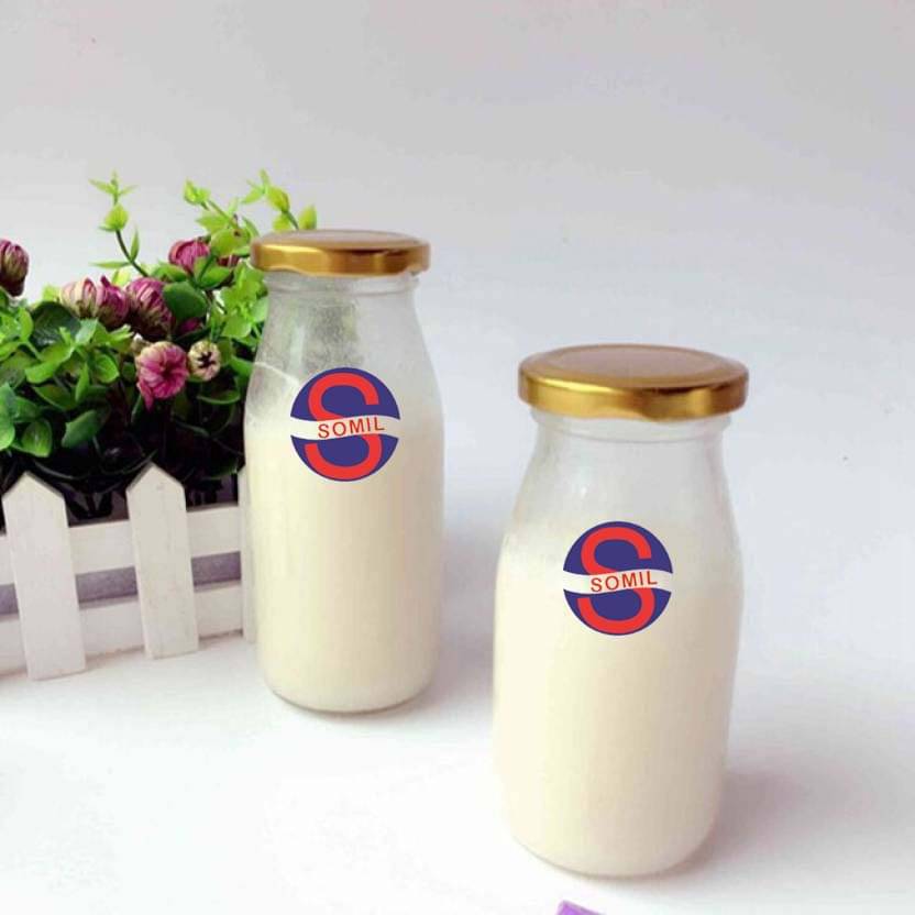     			Somil Glass Storage Bottle, Transparent, Pack Of 2, 300 ml