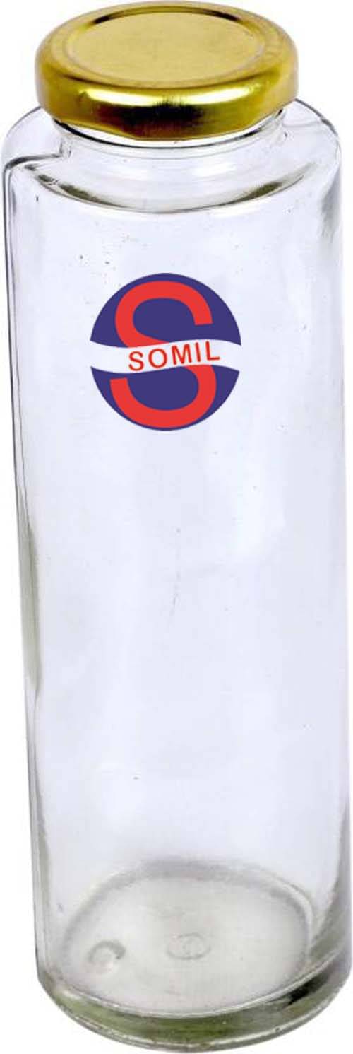     			Somil Glass Container, Transparent, Pack Of 1, 500 ml