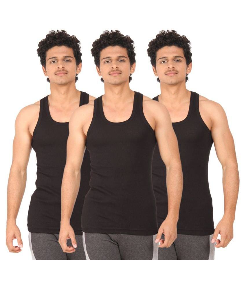     			TT Pack of 3 Cotton Blend Sleeveless Vest For Men ( Multi )