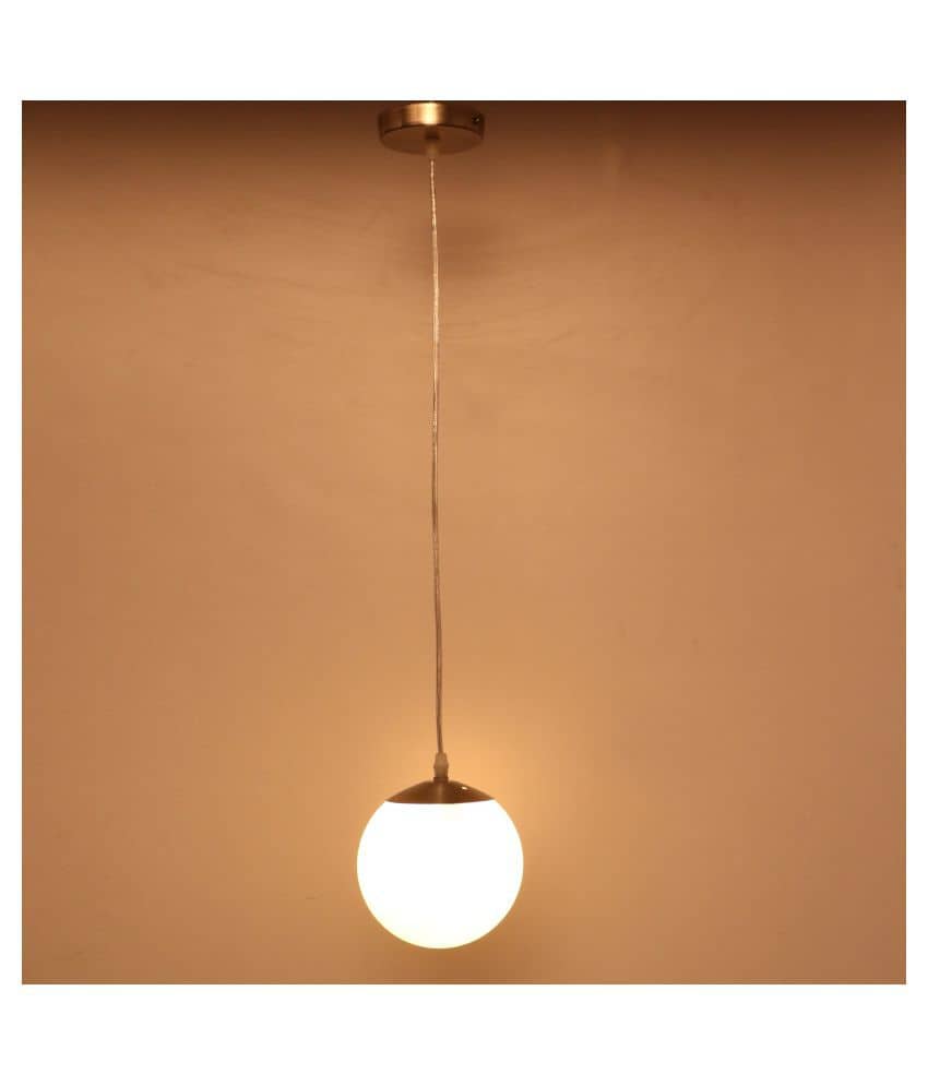 AFAST Glass Decorative Hanging Light White - Pack of 1