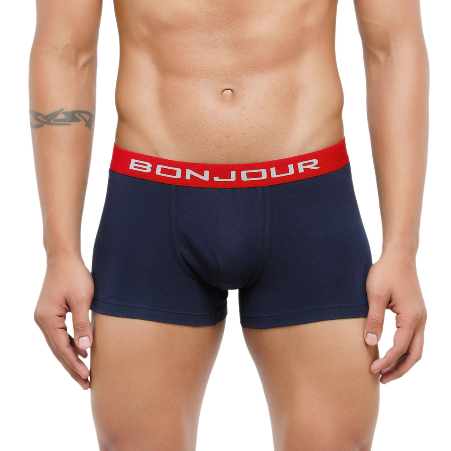 Bonjour Pack of 1 Cotton Blend Briefs For Men's ( Navy Blue ) Bonjour Pack of 1 Cotton Blend Briefs For Men's ( Navy Blue )