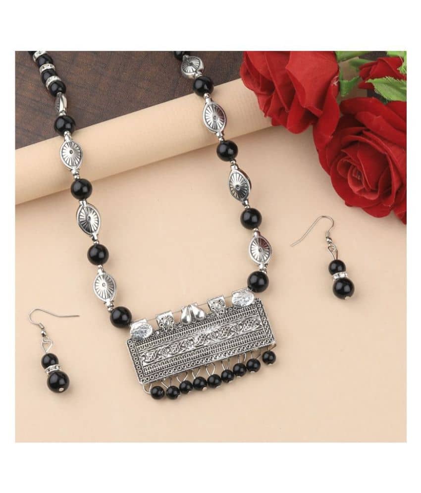 Silver Shine Alloy Silver Contemporary Contemporary/Fashion Antique Necklaces Set