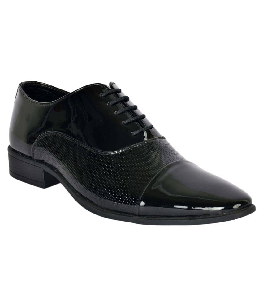     			Aadi - Black Men's Formal Shoes