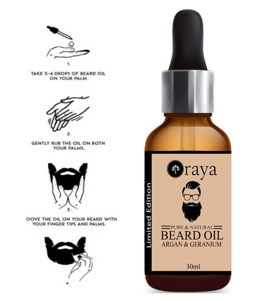 ORAYA Natural Beard Oil For Growth 30 ml - Beard Care and Tools | Buy online on ZillyBuy