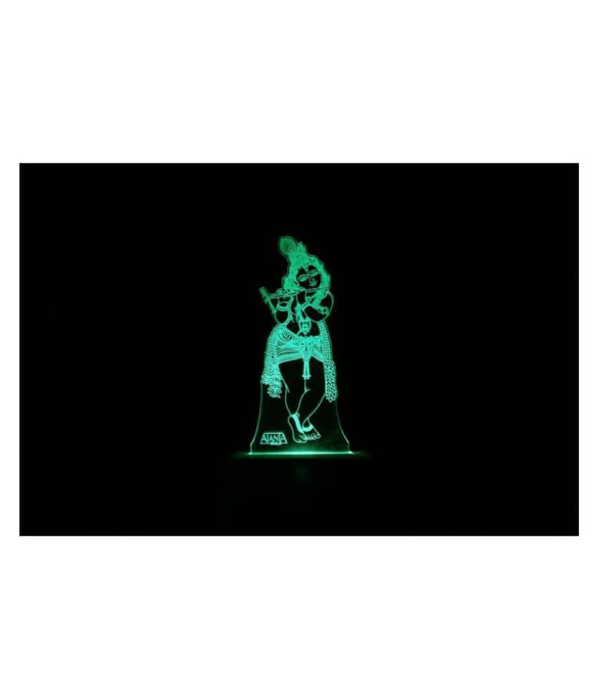SUPER AJANTA Lord Krisna Murlidhar 2039 3D Night Lamp Multi - Pack of 1 - Electricals | Buy online on ZillyBuy