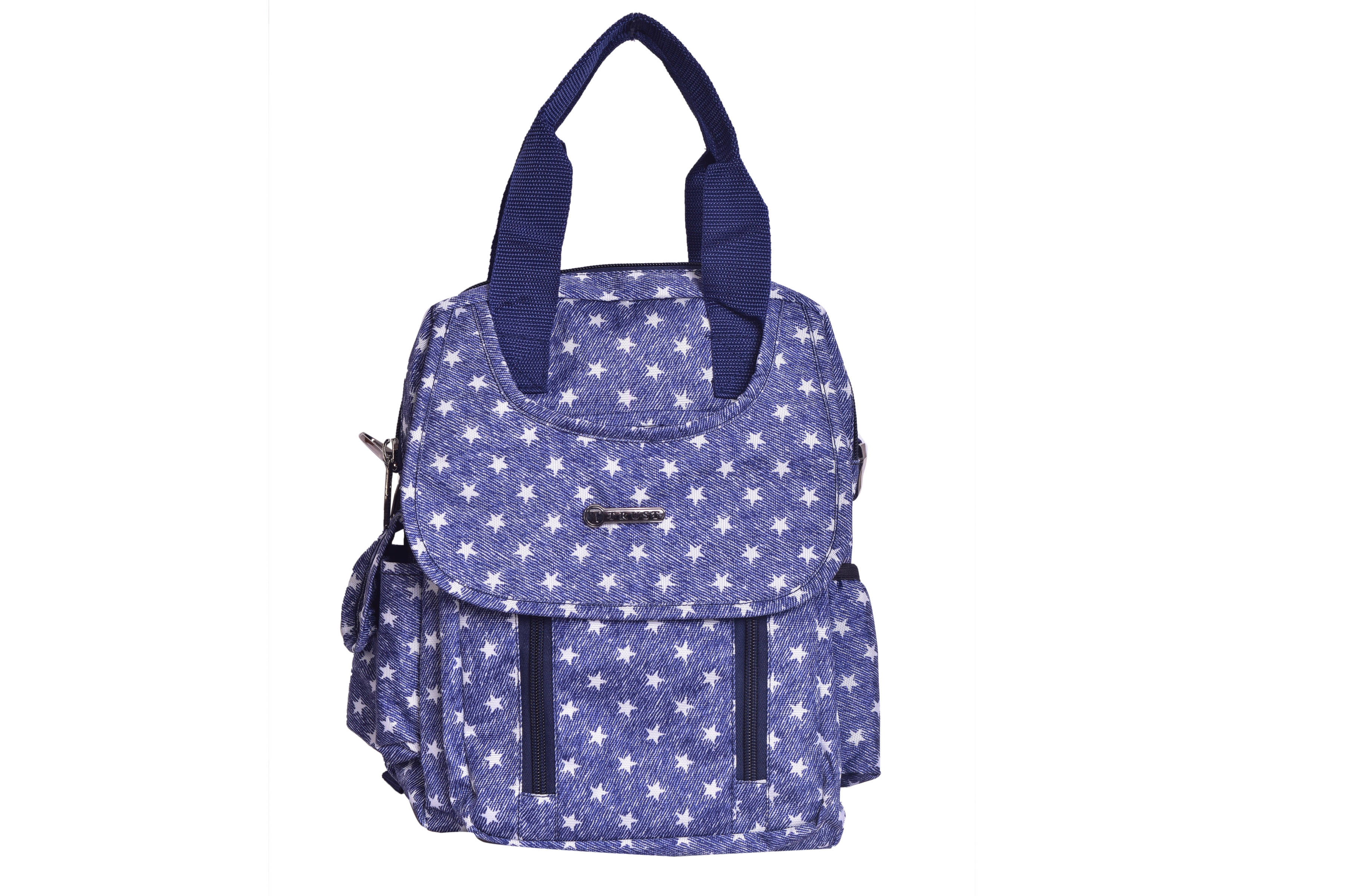     			Trust Blue Polyester College Bag
