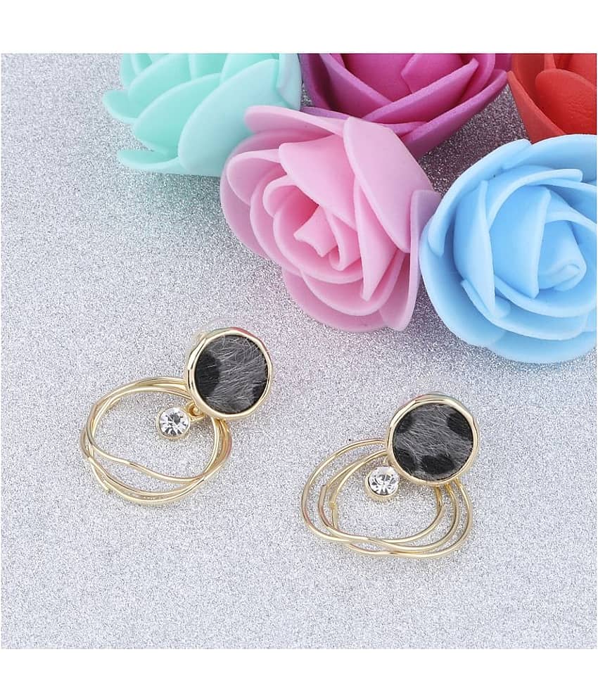 SILVER SHINE Amzaing Gold Plated Stylish Party Wear Stud Earring For Women Girl - Earrings | Buy online on ZillyBuy