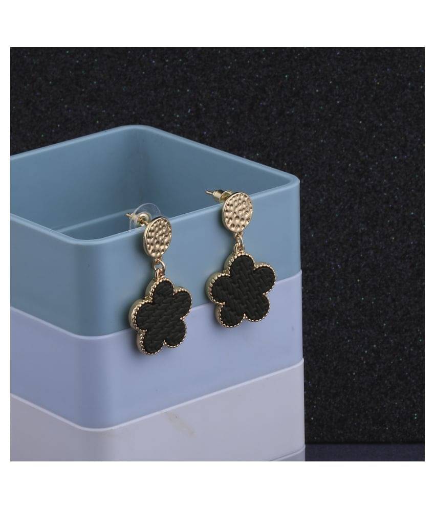     			SILVER SHINE Antique Gold Plated Party Wear Long Earring For Women Girl