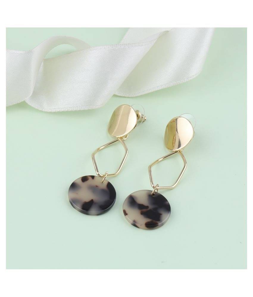 SILVER SHINE Exclusive Gold Plated Charm Party Wear Dangle Earring For Women Girl     			SILVER SHINE Exclusive Gold Plated Charm Party Wear Dangle Earring For Women Girl