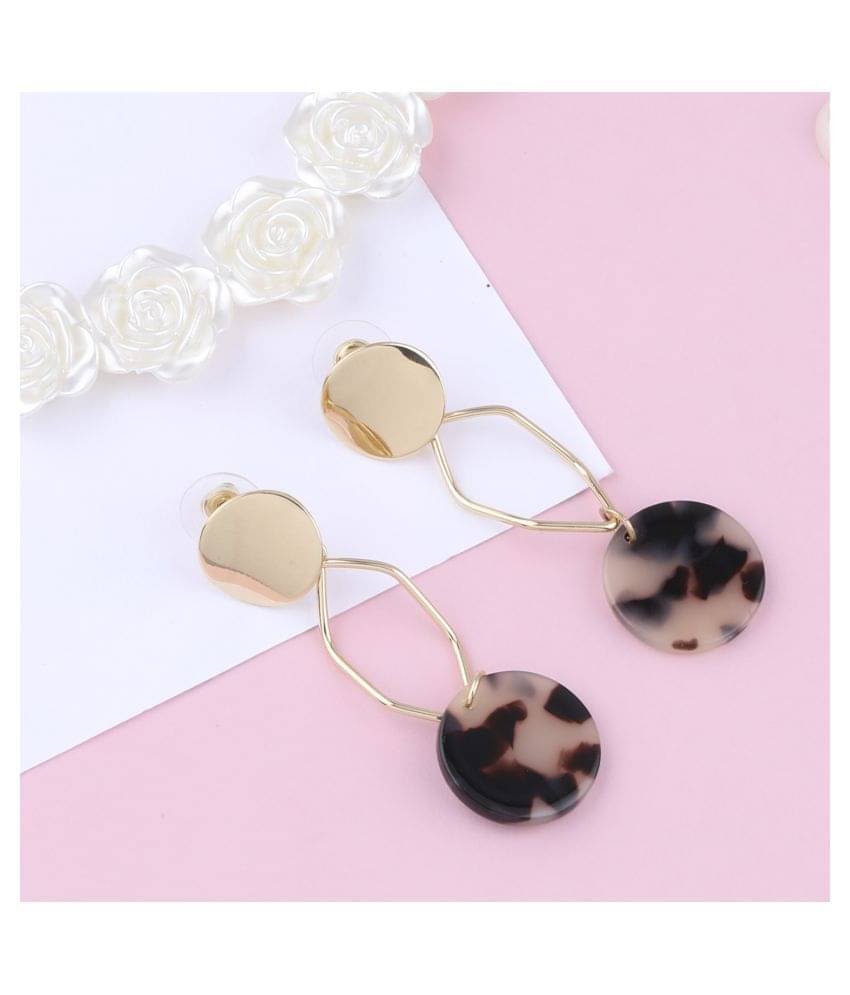 SILVER SHINE Exclusive Gold Plated Charm Party Wear Dangle Earring For Women Girl SILVER SHINE Exclusive Gold Plated Charm Party Wear Dangle Earring For Women Girl
