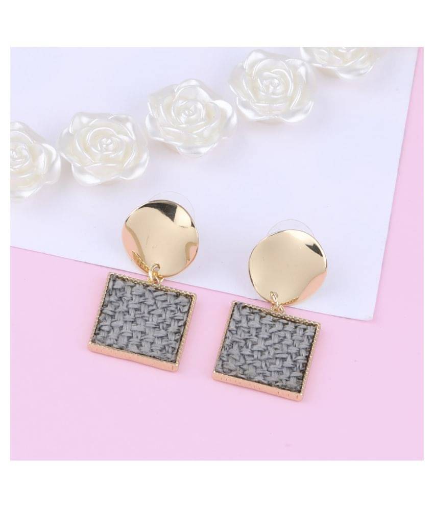     			SILVER SHINE Gold Plated Charm Designer Earring For Women Girl