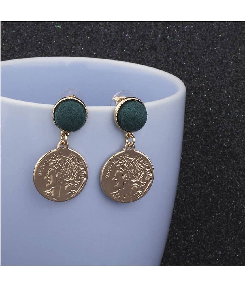 SILVER SHINE Gold Plated Stylish Fancy Look Dangle Earring For Women Girl - Earrings | Buy online on ZillyBuy