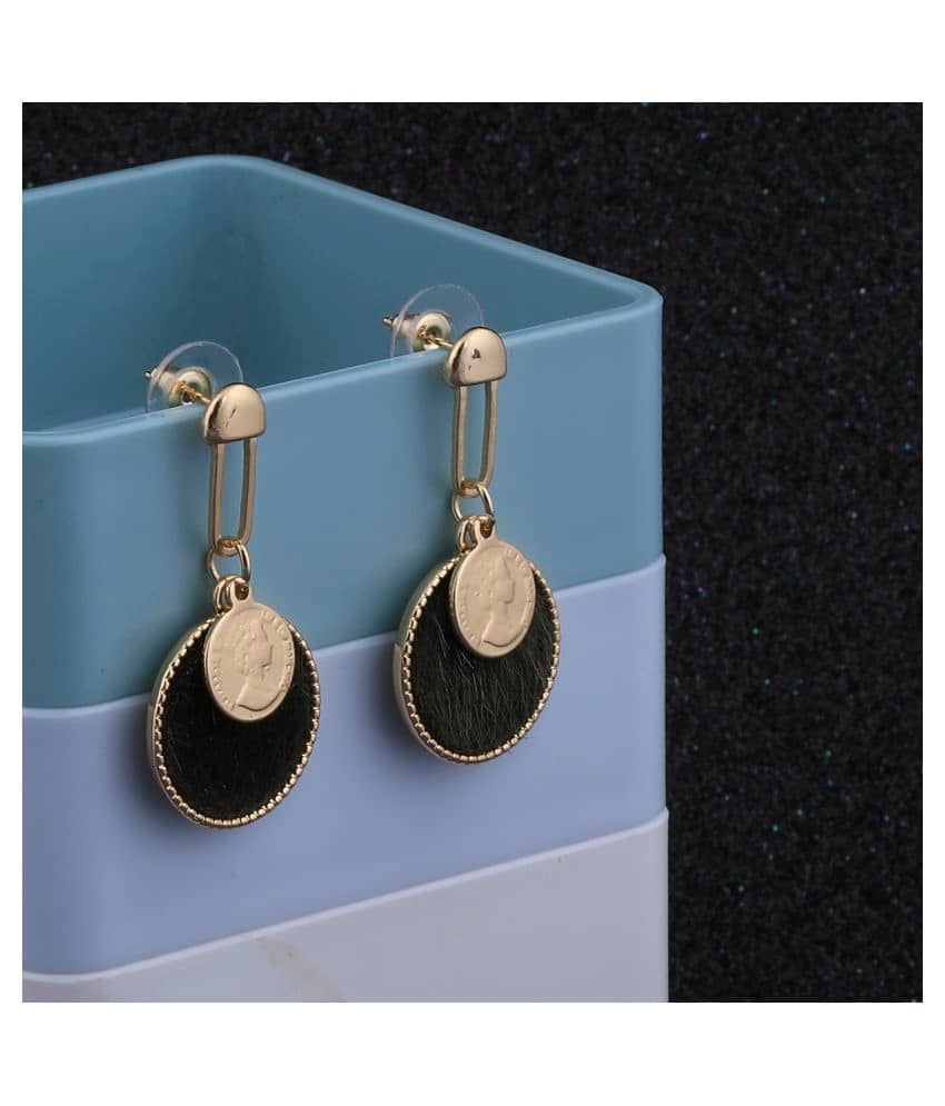 SILVER SHINE Gold Plated Stylish Designer Dangle Earring For Women Girl - Earrings | Buy online on ZillyBuy