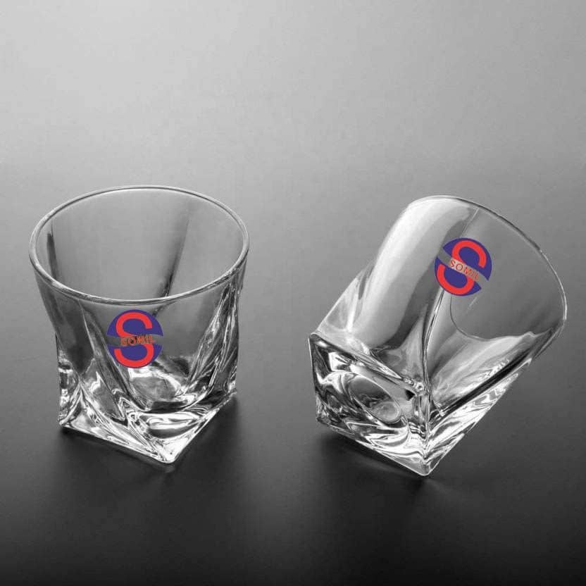 Somil Whisky  Glasses Set,  270 ML - (Pack Of 2)