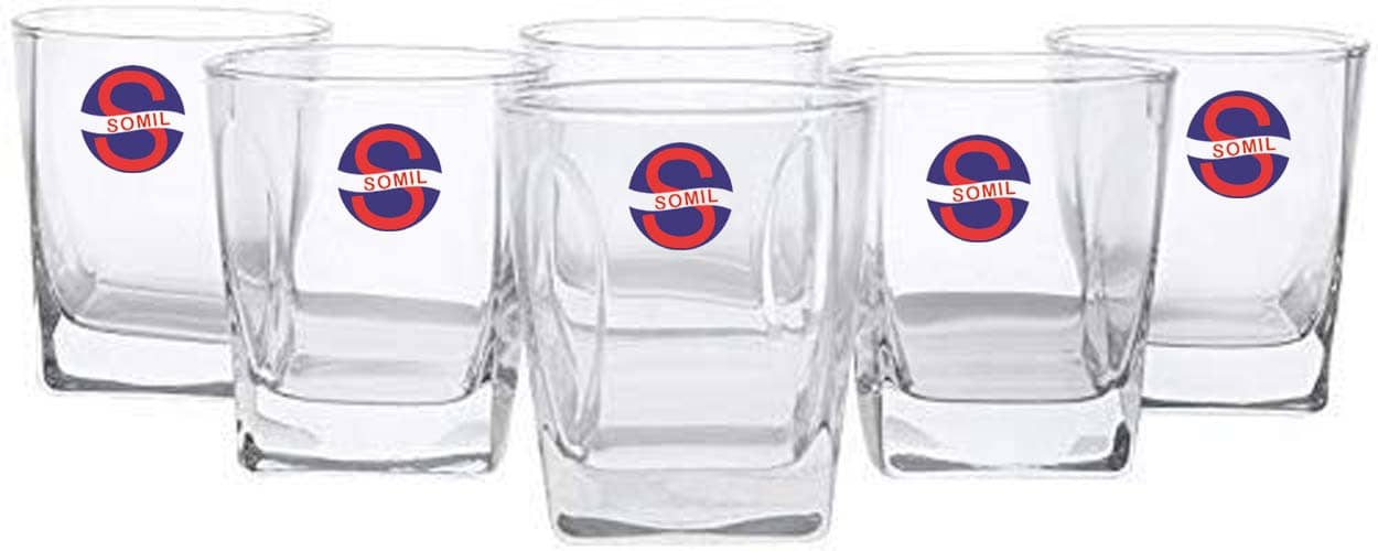 Somil Water/Juice  Glasses Set,  180 ML - (Pack Of 6)