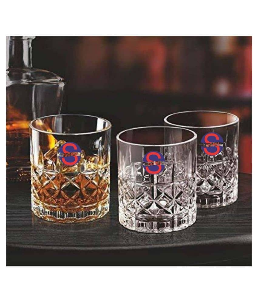 Somil Water/Juice  Glasses Set,  200 ML - (Pack Of 3)