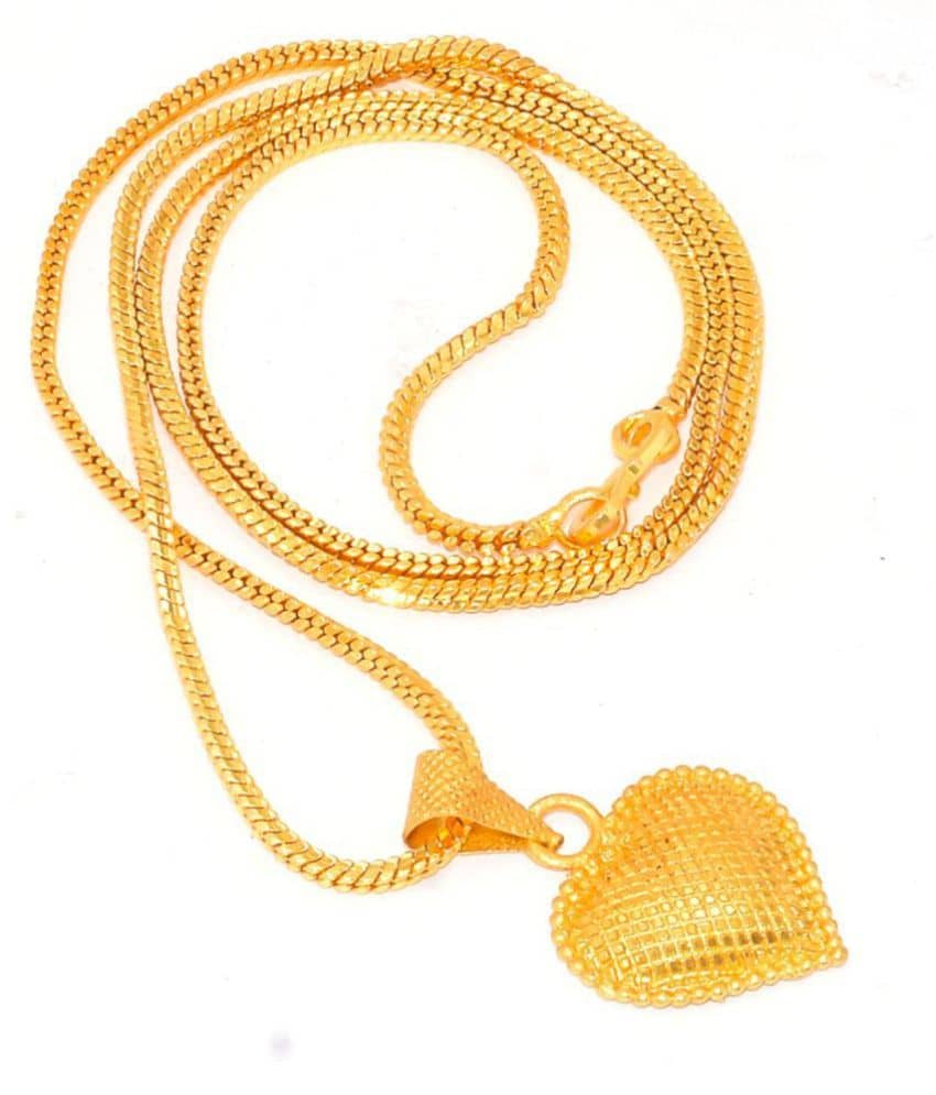 Jewar Mandi - Golden Pendant ( Pack of 1 )