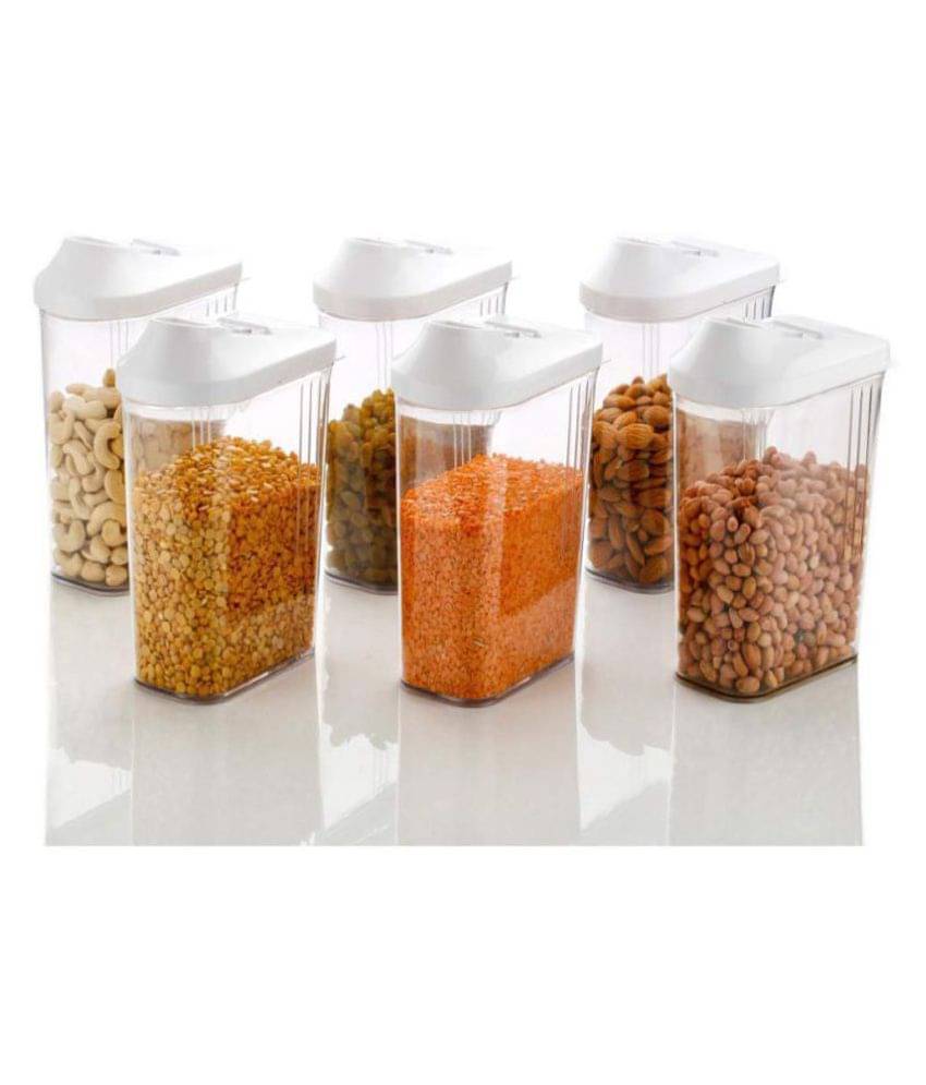 Analog Kitchenware Easy Flow Polyproplene Dal Container Set of 6 1100 mL Analog Kitchenware Easy Flow Polyproplene Dal Container Set of 6 1100 mL