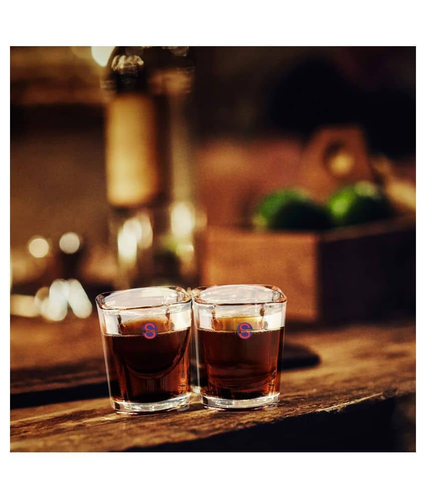 Somil Shot  Glasses Set,  50 ML - (Pack Of 2)