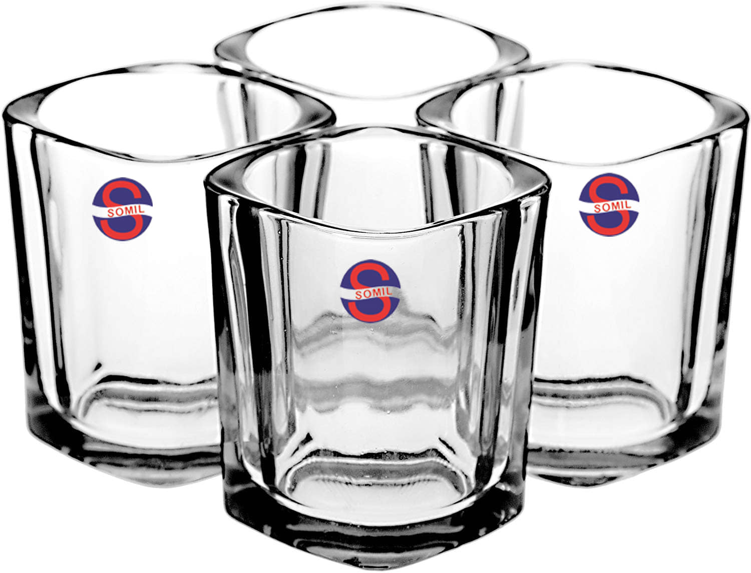 Somil Shot  Glasses Set,  50 ML - (Pack Of 4)