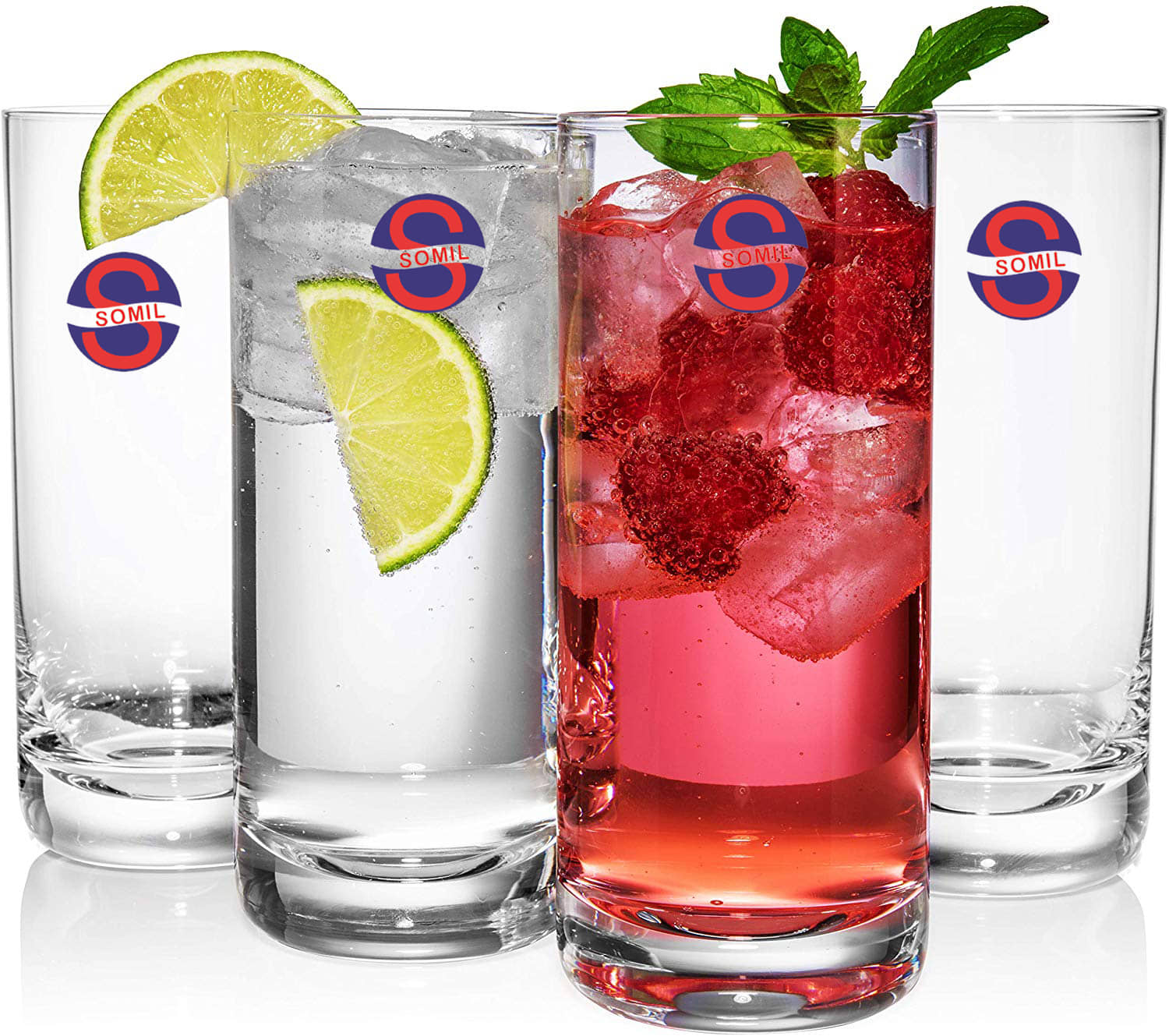 Somil Water/Juice  Glasses Set,  300 ML - (Pack Of 4)