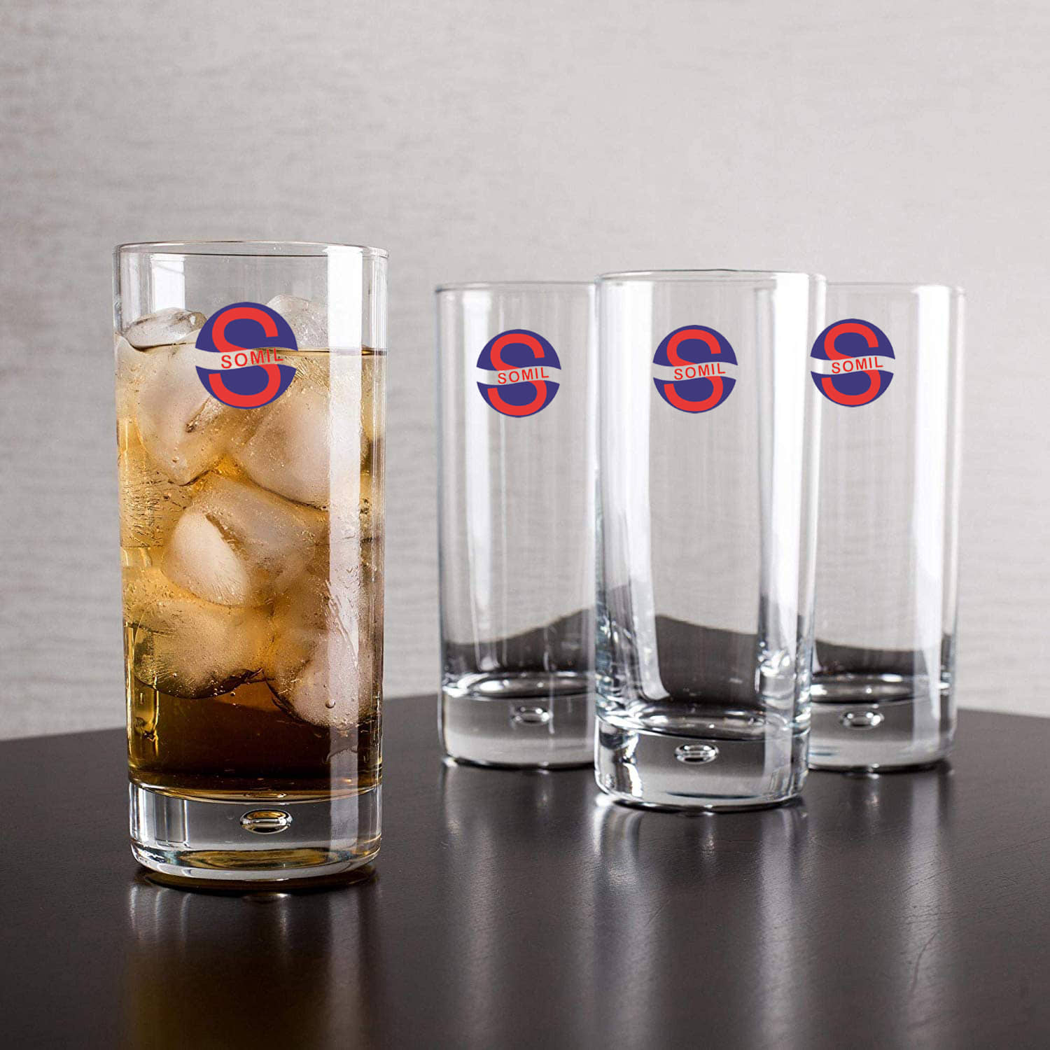 Somil Somil Drinking Glass Glass Glasses Set 300 ml ( Pack of 4 )