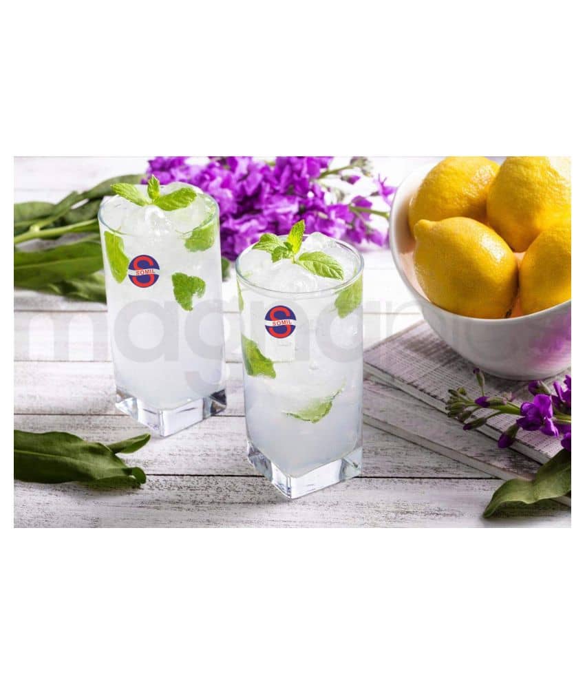 Somil Water/Juice  Glasses Set,  350 ML - (Pack Of 2)