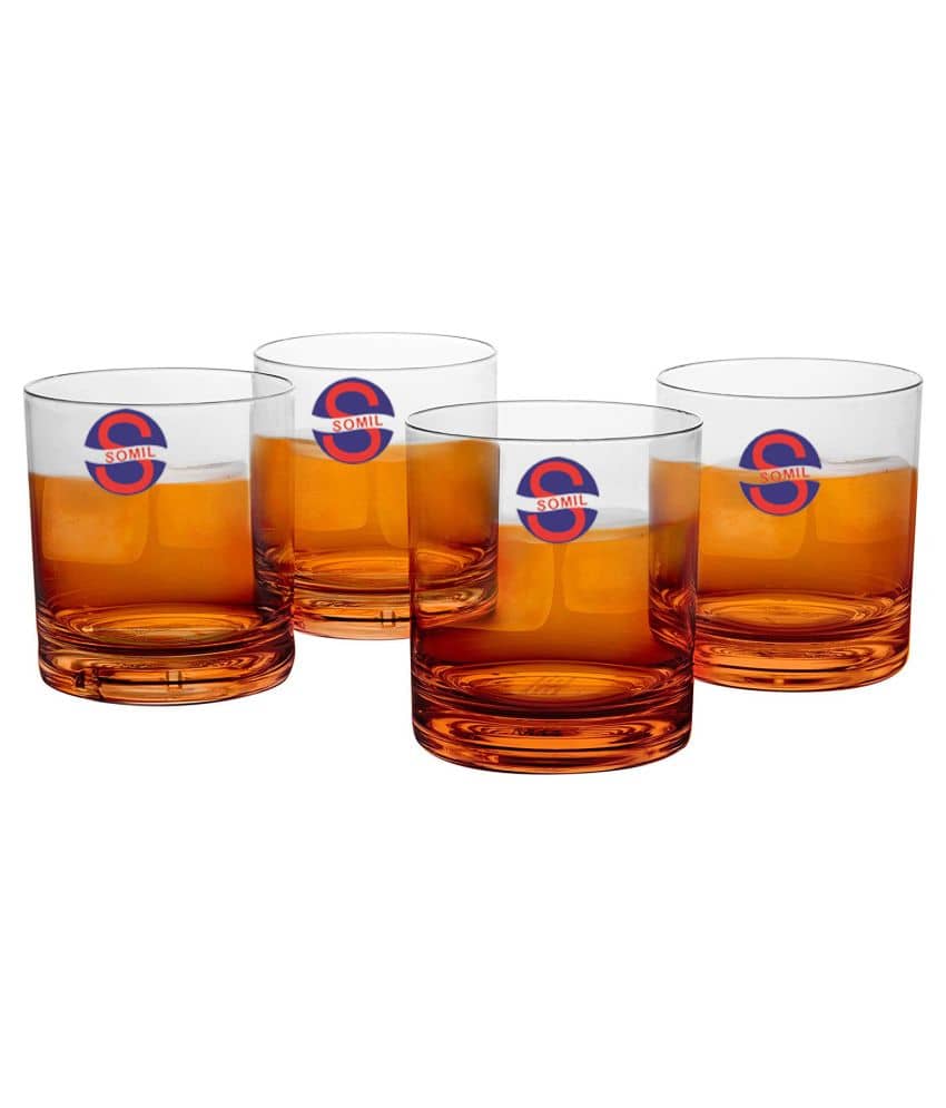 Somil Water/Juice  Glasses Set,  280 ML - (Pack Of 4)
