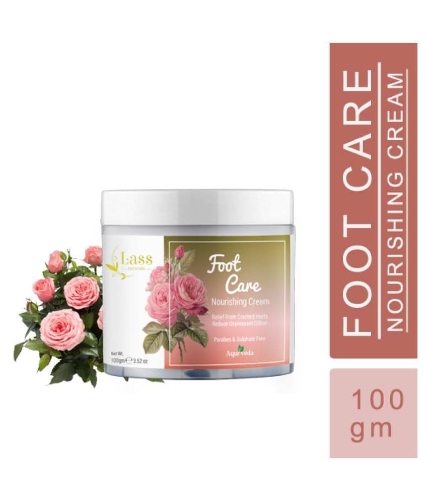     			Lass Naturals Foot Care Cream 100g Healing Cracked Heals Foot Cream ( 100 g )