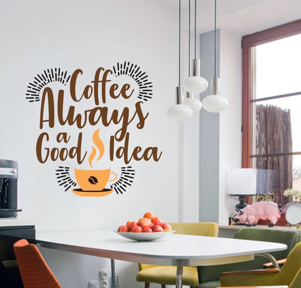 Sticker Studio Coffe Always Good Foods & Beverages Sticker ( 38 x 58 cms ) Sticker Studio Coffe Always Good Foods & Beverages Sticker ( 38 x 58 cms )