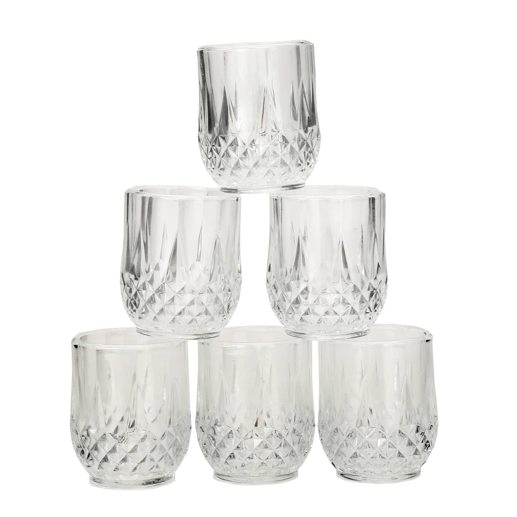 Somil Shot  Glasses Set,  60 ML - (Pack Of 6)