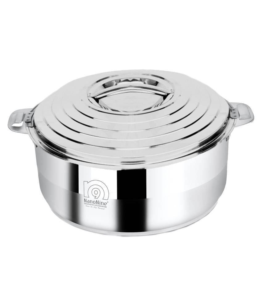 Nanonine Hot Galaxy Double Wall Insulated Stainless Steel Casserole With Steel Lid, 1.4 Litre, 1 Pc Nanonine Hot Galaxy Double Wall Insulated Stainless Steel Casserole With Steel Lid, 1.4 Litre, 1 Pc