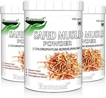 rawmest Natural Safed Musli Powder 300 gm Vitamins Powder