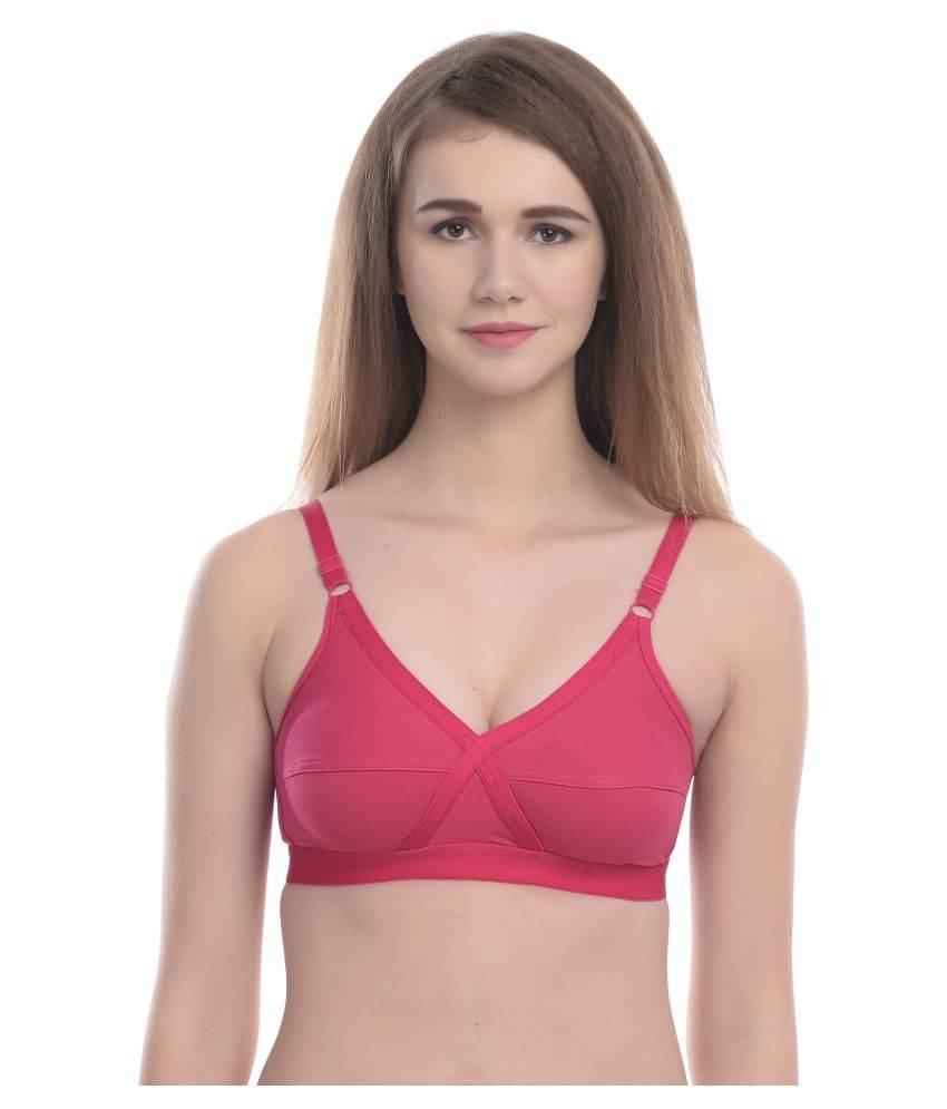 Elina Cotton Non Padded Women's T-Shirt Bra ( Pink ) Elina Cotton Non Padded Women's T-Shirt Bra ( Pink )