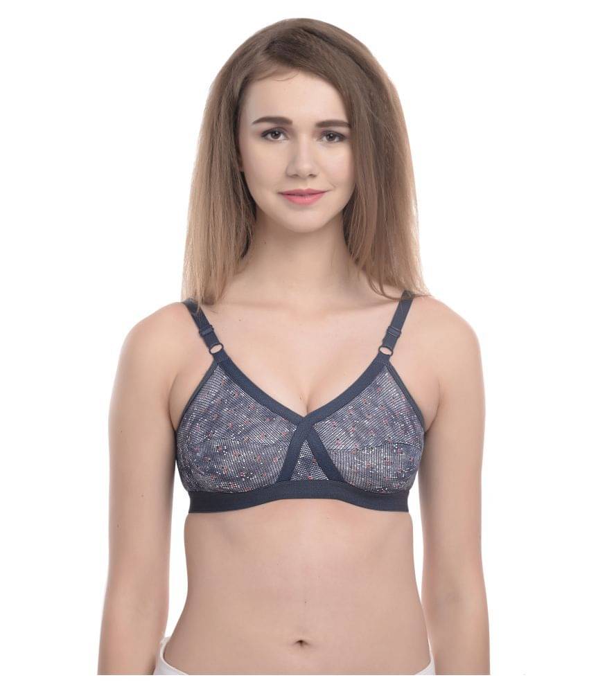     			Elina Cotton Non Padded Women's T-Shirt Bra ( Blue )