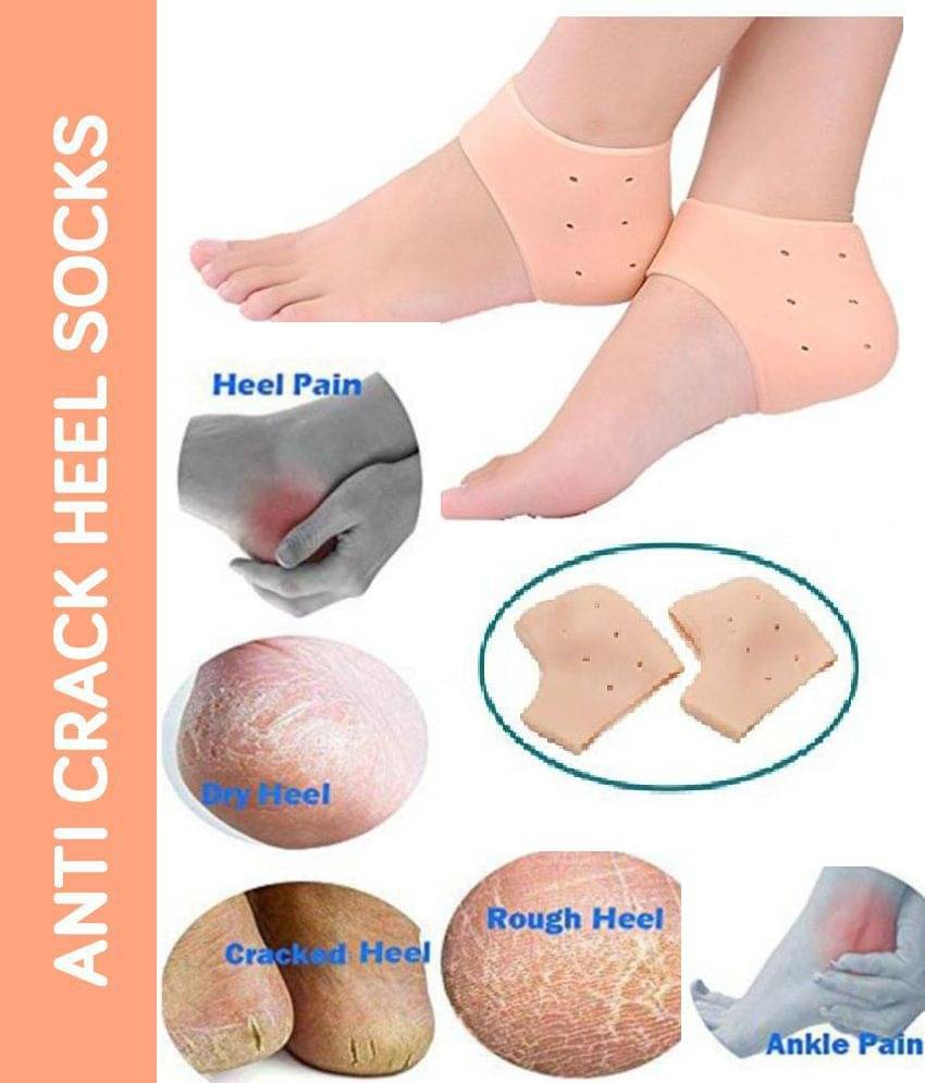     			Stay Healthy Silicone Anti Crack Heel Protector Socks - Free Size 31