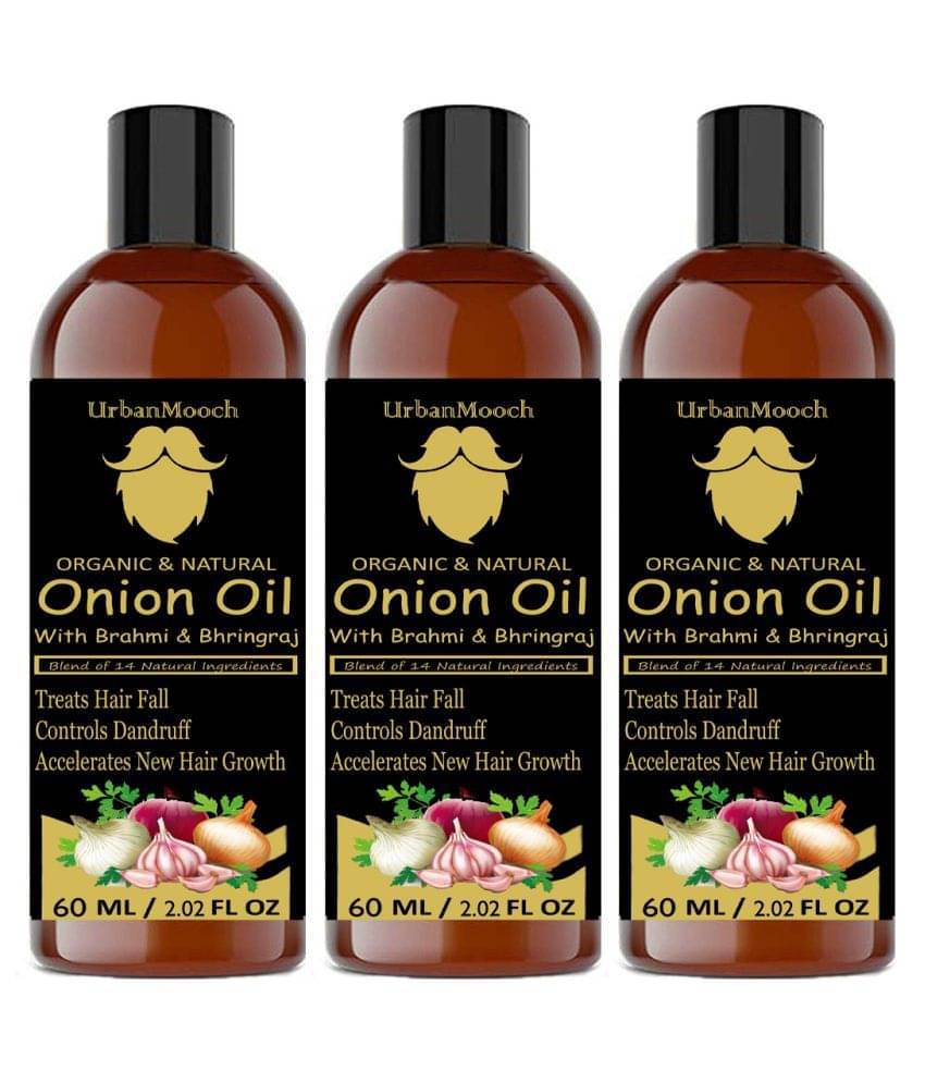     			UrbanMooch ONION Hair Oil- Blend Of 14 Natural For Hair Growth 180 ml