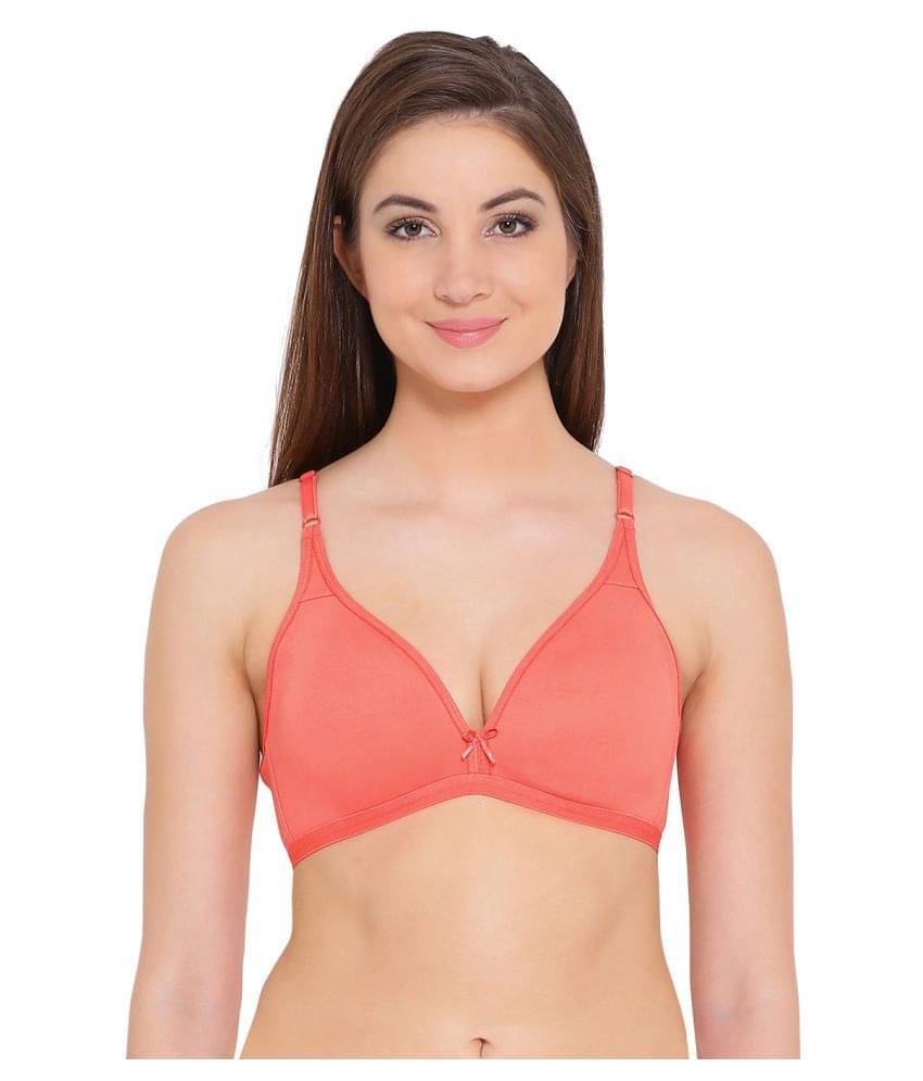 Clovia Cotton T-Shirt Bra - Peach Clovia Cotton T-Shirt Bra - Peach